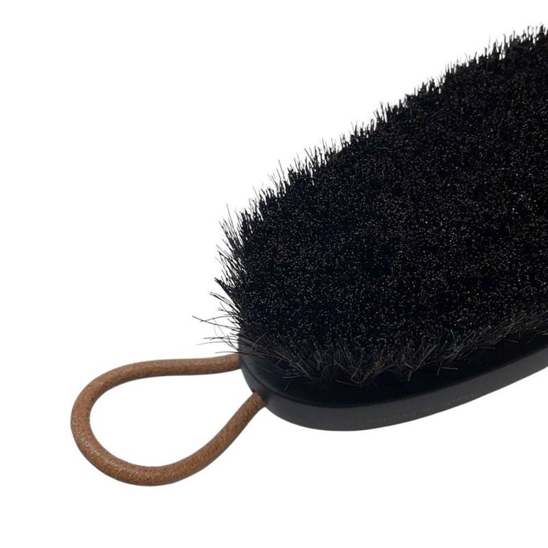 エルメス シューズケアセット ボリードポーチ ブラック/シルバー金具 キャンバス HERMES 黒