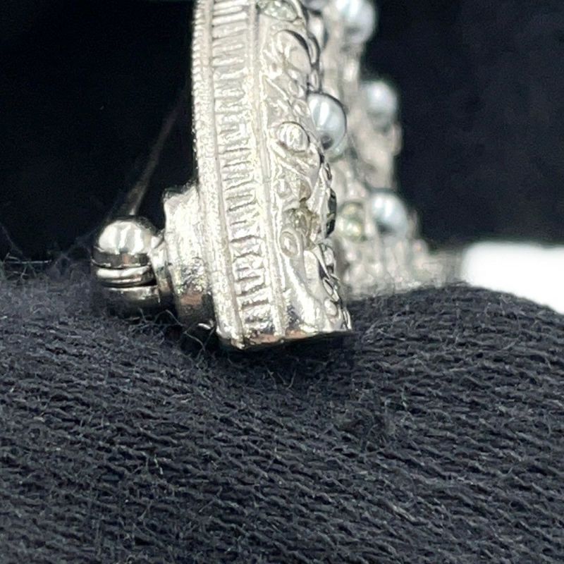 シャネル ブローチ ココマーク チェーン フェイクパール ラインストーン A18A CHANEL アクセサリー