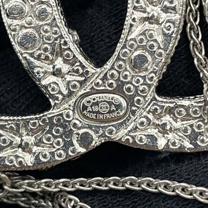 シャネル ブローチ ココマーク チェーン フェイクパール ラインストーン A18A CHANEL アクセサリー