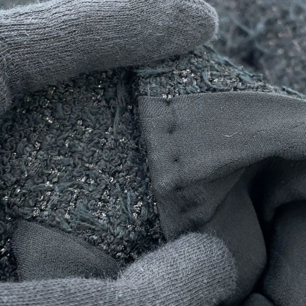 シャネル ジャケット ココマーク ライオンヘッドボタン ツイード レディースサイズ36 P72390 CHANEL 黒