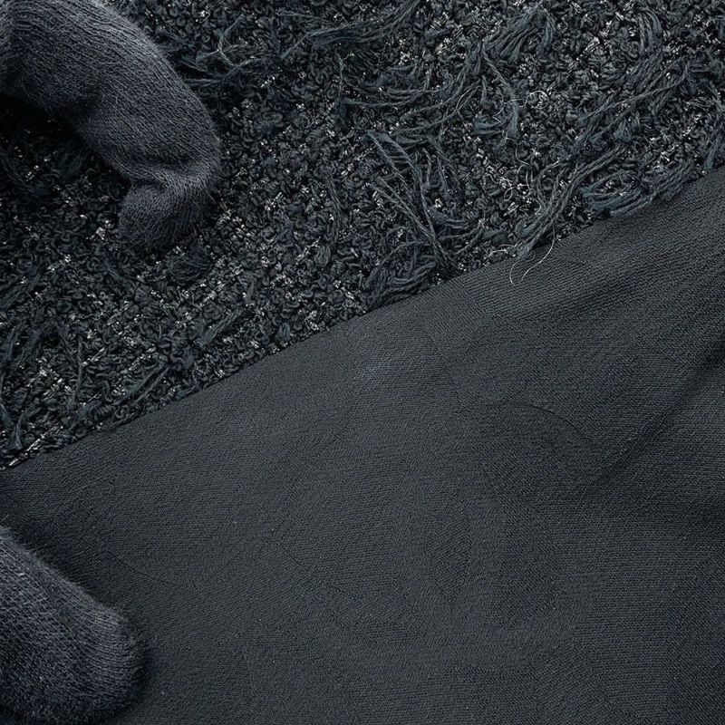 シャネル ジャケット ココマーク ライオンヘッドボタン ツイード レディースサイズ36 P72390 CHANEL 黒