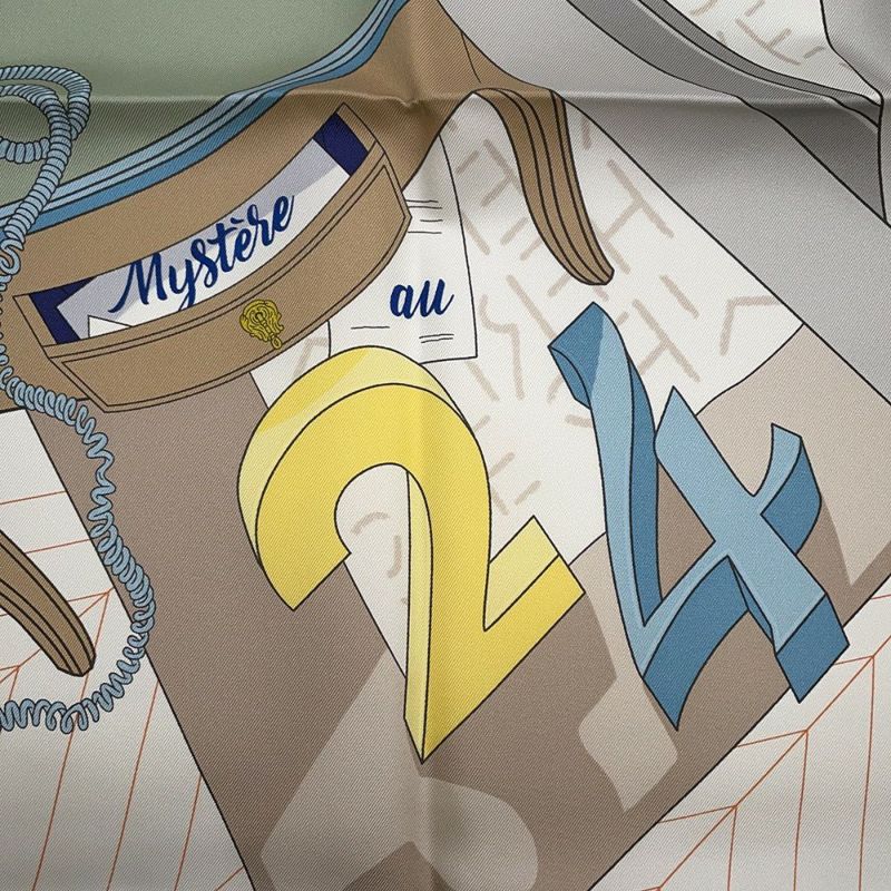 エルメス スカーフ カレ90 24番地のミステリー MYSTRE AU 24 HERMES シルク 2024春夏