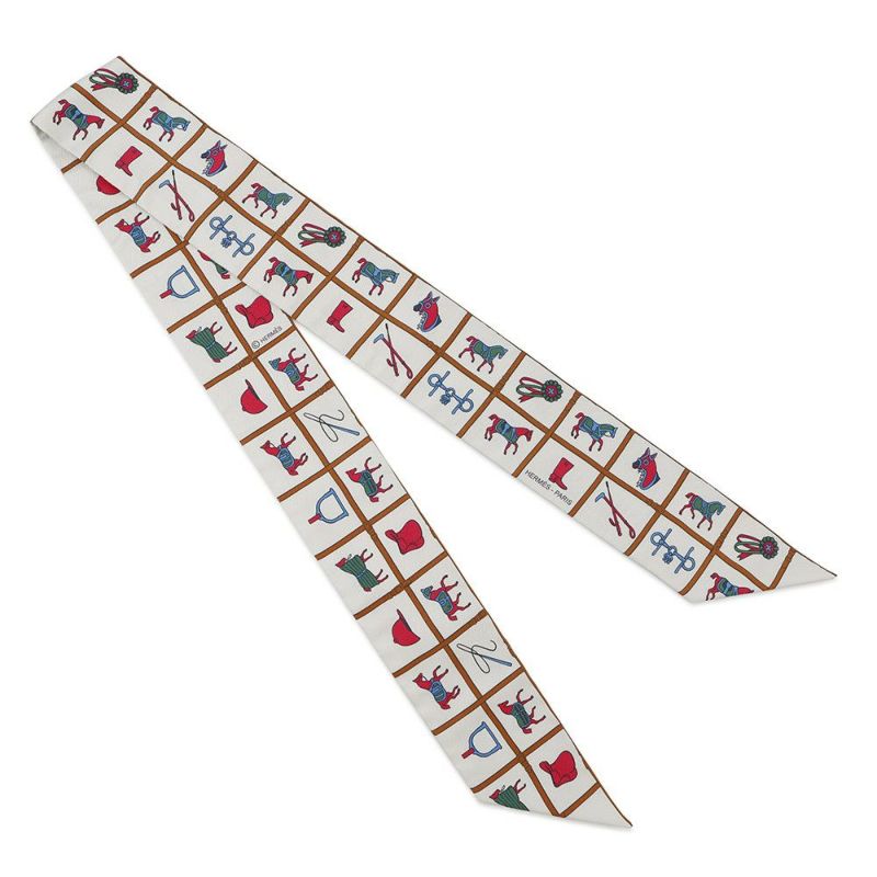 エルメス スカーフ ツイリー 馬着 Couvertures et Tenues de jour HERMES シルクツイル 2022秋冬