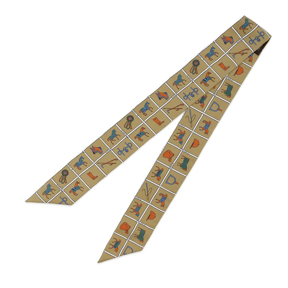 エルメス スカーフ ツイリー 馬着 Couvertures et Tenues de jour HERMES シルクツイル 2022秋冬