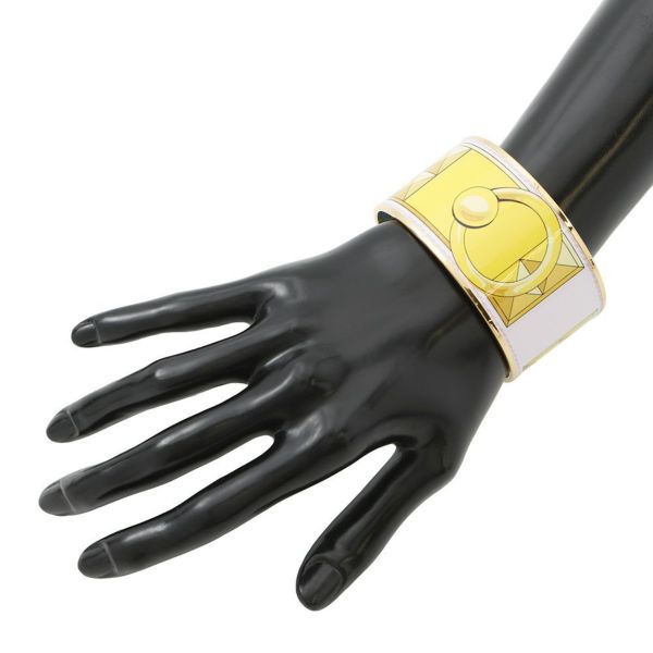 エルメス バングル エマイユTGM コリエ・ド・シアン プリント HERMES 七宝焼き エナメル