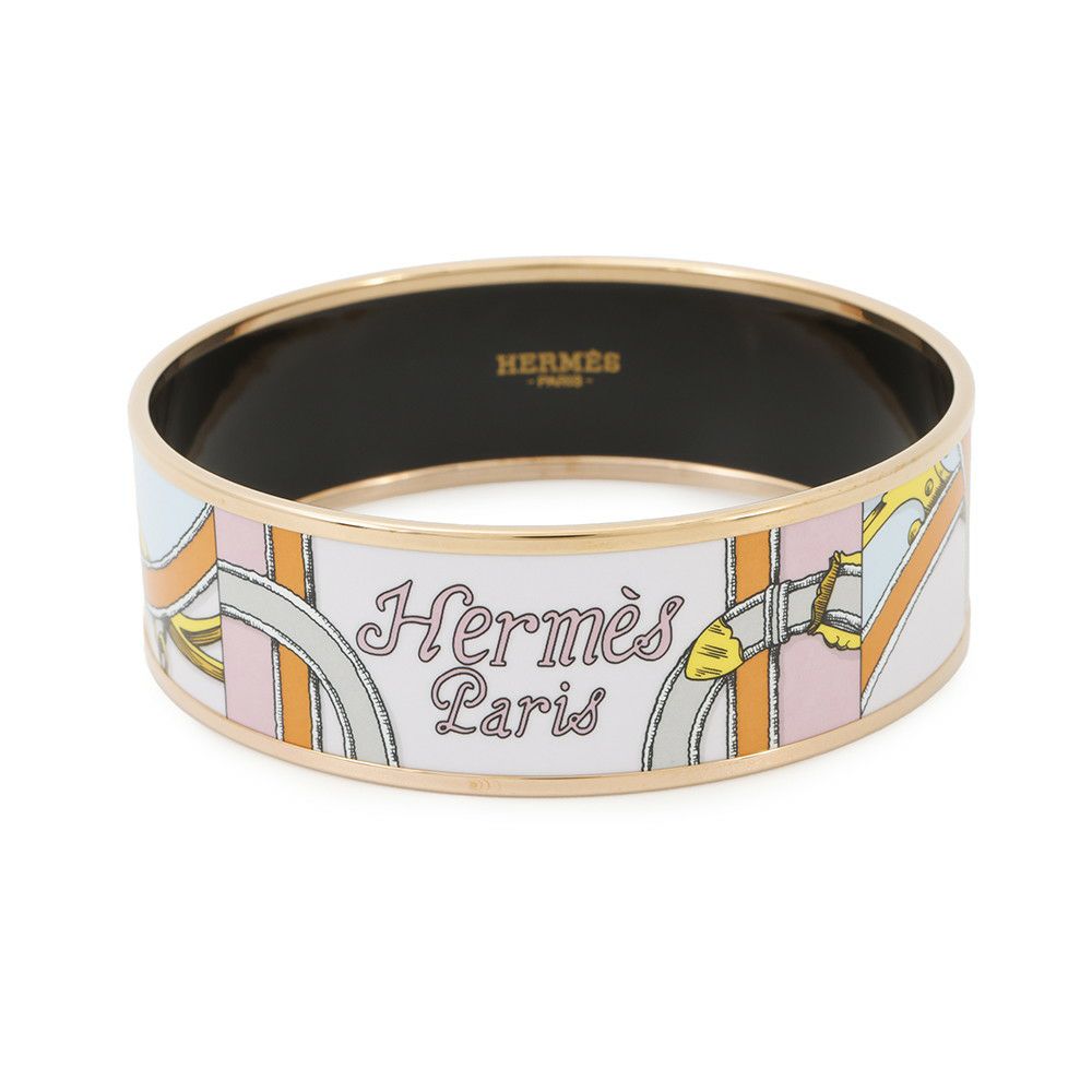 エルメス バングル エマイユGM 七宝焼き エナメル ブレスレット HERMES アクセサリー ソルド品