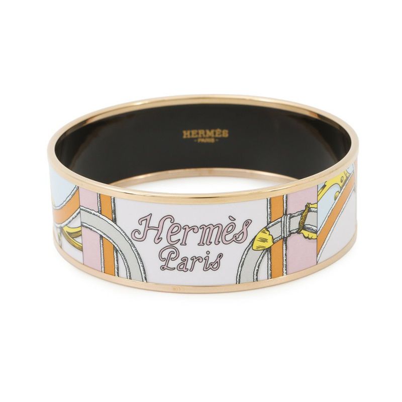 エルメス バングル エマイユGM 七宝焼き エナメル ブレスレット HERMES アクセサリー ソルド品