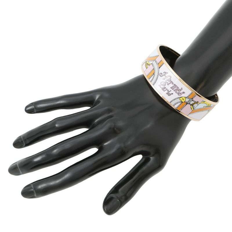 エルメス バングル エマイユGM 七宝焼き エナメル ブレスレット HERMES アクセサリー ソルド品