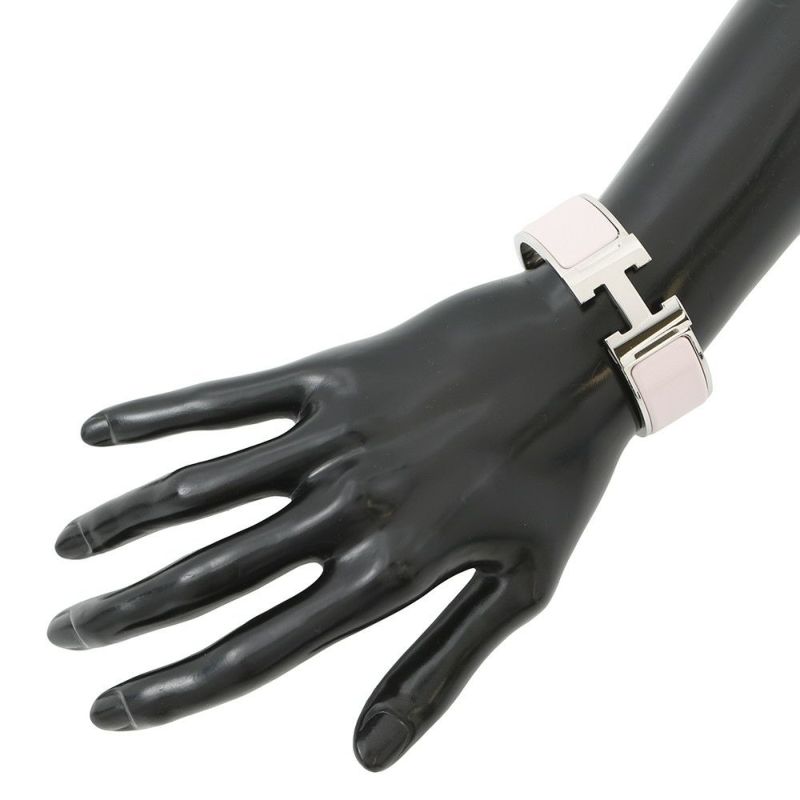 ルメス ブレスレット クリック H クリッククラックPM ローズカンダー/シルバー金具 HERMES アクセサリー ソルド品