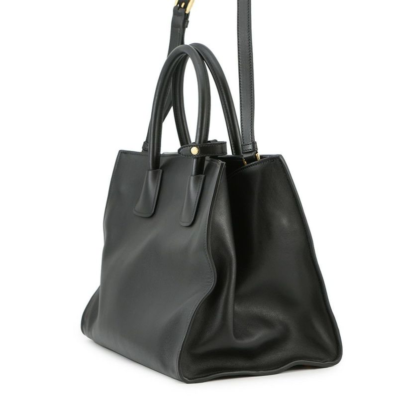 プラダ ハンドバッグ トライアングルロゴ レザー BN2626 PRADA 2way 黒