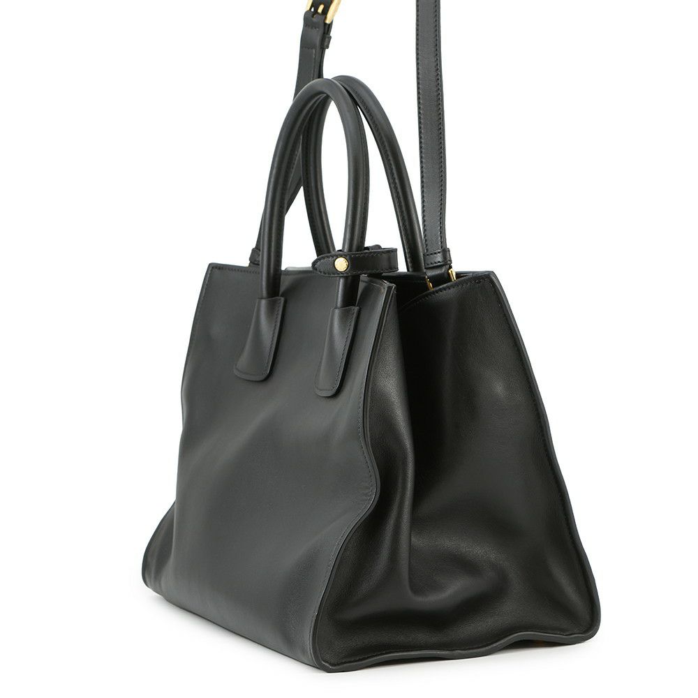 プラダ ハンドバッグ トライアングルロゴ レザー BN2626 PRADA 2way 黒