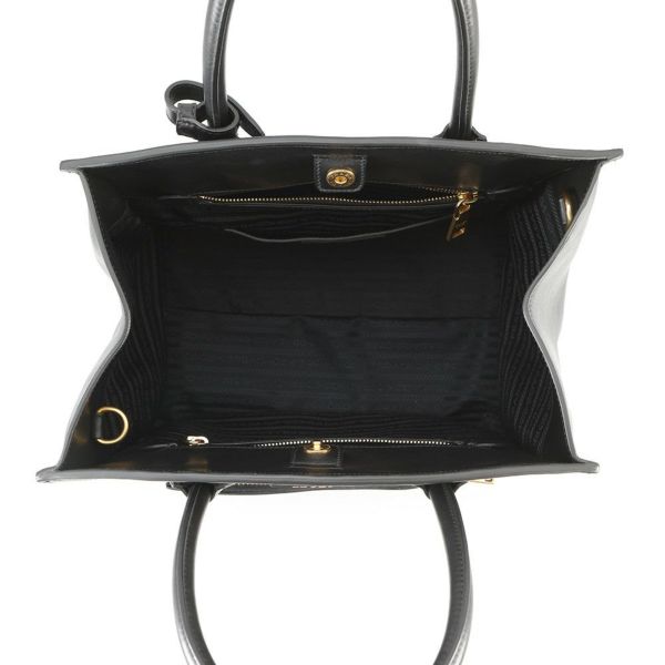 プラダ ハンドバッグ トライアングルロゴ レザー BN2626 PRADA 2way 黒