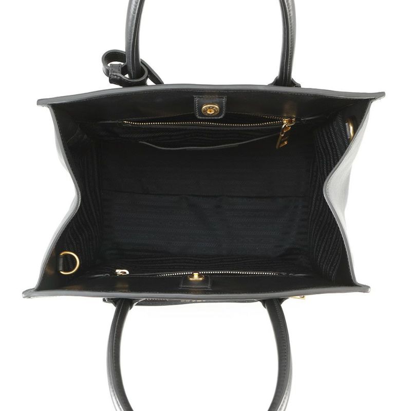 プラダ ハンドバッグ トライアングルロゴ レザー BN2626 PRADA 2way 黒