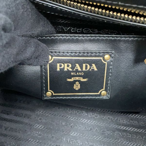 プラダ ハンドバッグ トライアングルロゴ レザー BN2626 PRADA 2way 黒