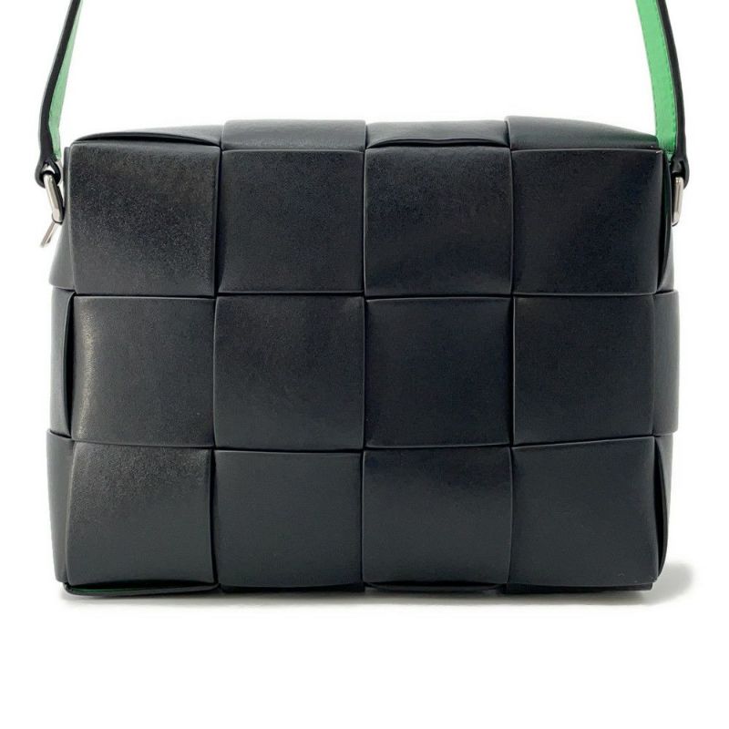 ボッテガヴェネタ ショルダーバッグ カセット カメラバッグ カーフレザー 730027 BOTTEGA VENETA 黒