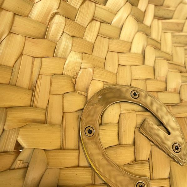 グッチ ハンドバッグ ストロー/レザー ロゴ ミニかごバッグ 782381 GUCCI バッグ