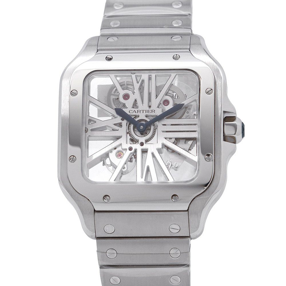 カルティエ サントス ドゥ カルティエ LM WHSA0015 Cartier 腕時計 スケルトン文字盤