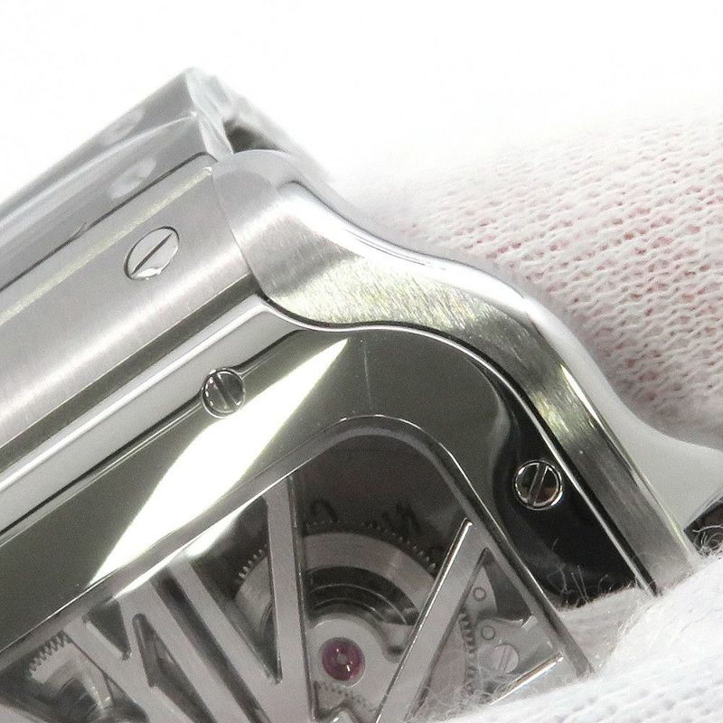 カルティエ サントス ドゥ カルティエ LM WHSA0015 Cartier 腕時計 スケルトン文字盤