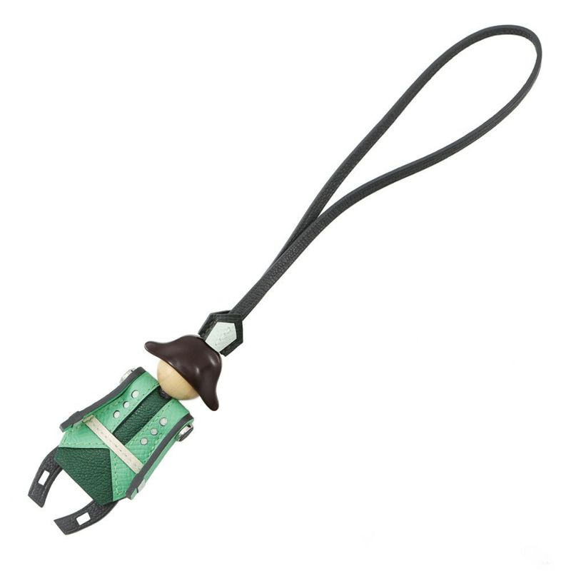 エルメス バッグチャーム 花火師 アルドワーズ/ルージュセリエ/ヴェールモワイヤン/ヴェールコミック/ナタ/ヴェールペパーミント エプソン K刻印