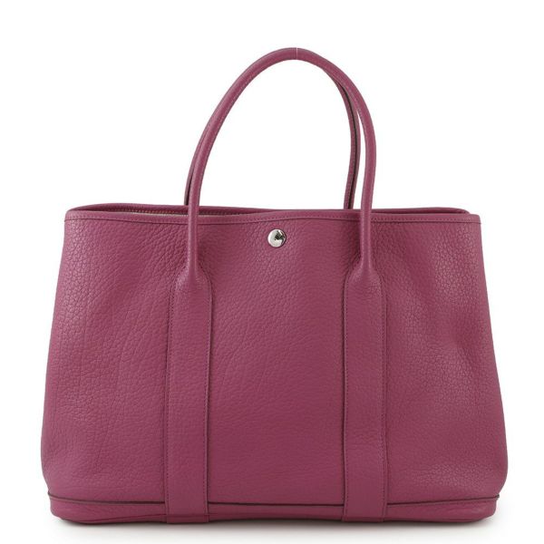 エルメス トートバッグ ガーデンパーティPM トスカ/シルバー金具 ネゴンダ □P刻印