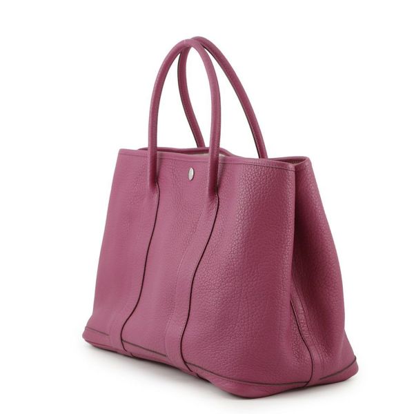 エルメス トートバッグ ガーデンパーティPM トスカ/シルバー金具 ネゴンダ □P刻印