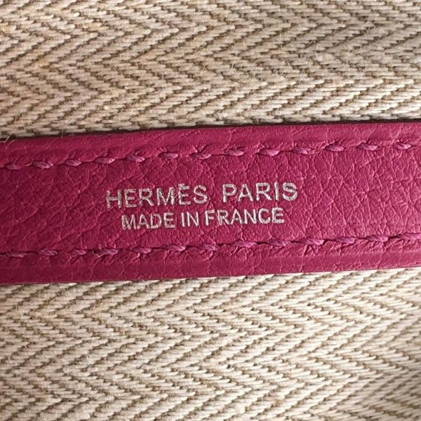 エルメス トートバッグ ガーデンパーティPM トスカ/シルバー金具 ネゴンダ □P刻印