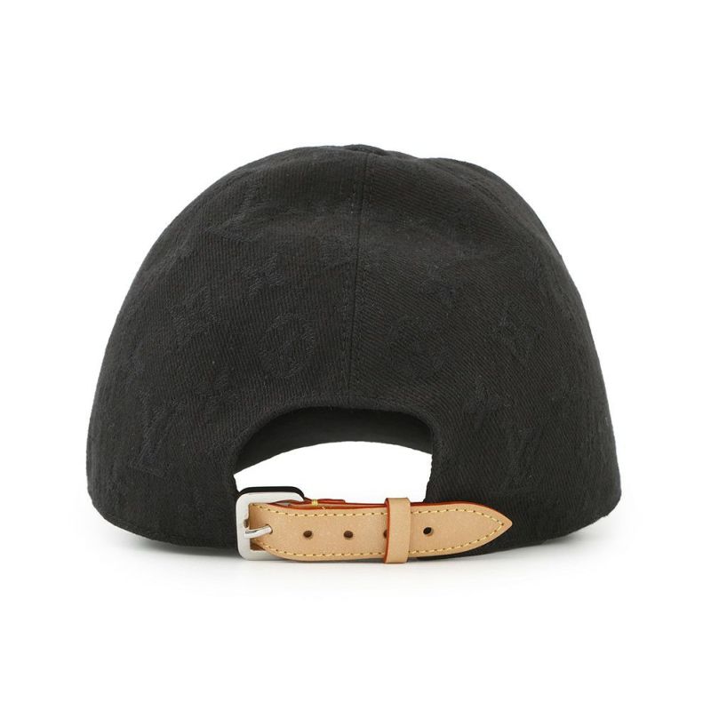 ルイヴィトン キャップ モノグラム キャスケット・モノグラム エッセンシャル サイズ58 M76584 LOUIS VUITTON 帽子 黒