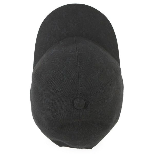 ルイヴィトン キャップ モノグラム キャスケット・モノグラム エッセンシャル サイズ58 M76584 LOUIS VUITTON 帽子 黒