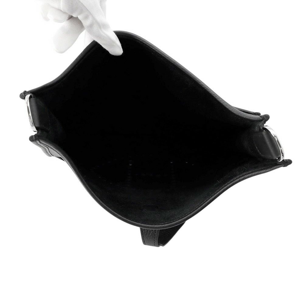 エルメス ショルダーバッグ エブリン3 PM ブラック/シルバー金具 トリヨンクレマンス K刻印 黒