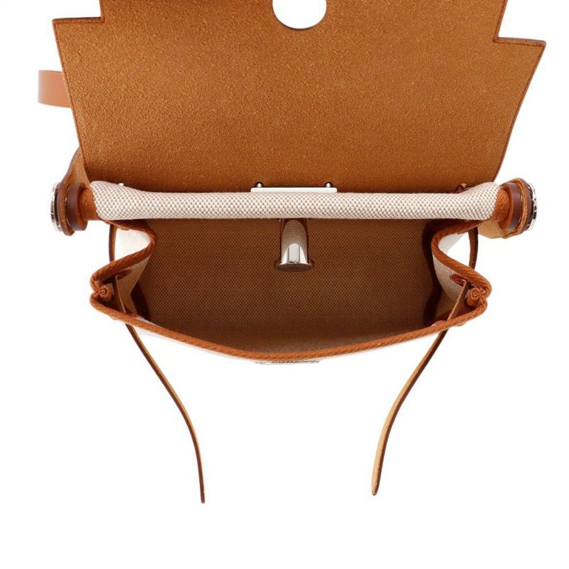 エルメス ショルダーバッグ エールバッグジップ ミニ フォーブ/シルバー金具 トワルミリタリー/ヴァッシュハンター K刻印