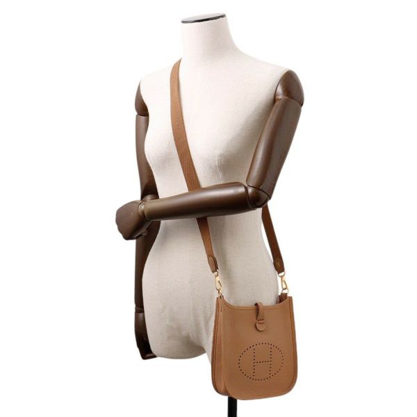 エルメス ショルダーバッグ エブリンTPM 111cm アルザン/ゴールド金具 トリヨンクレマンス K刻印