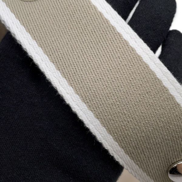 エルメス ポーチ ブリッド・ア・ブラックPM ベージュ/シルバー金具 キャンバス HERMES バッグ 小物入れ