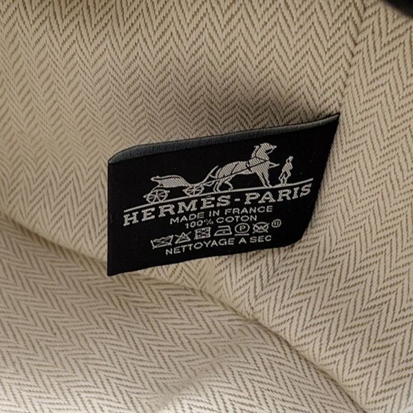 エルメス ポーチ ブリッド・ア・ブラックPM ベージュ/シルバー金具 キャンバス HERMES バッグ 小物入れ