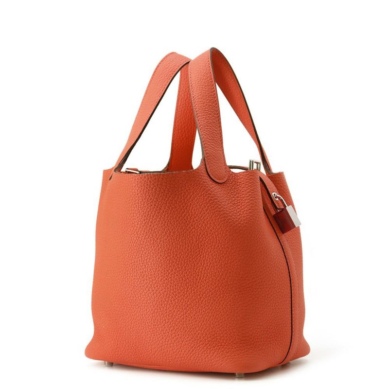 エルメス ハンドバッグ ピコタンロックPM ローズテキサス/シルバー金具 トリヨンクレマンス B刻印