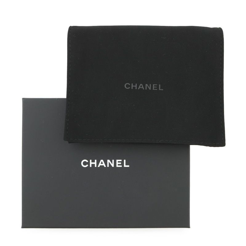 シャネル コインケース ココマーク フラグメント キャビアスキン AP4661 CHANEL 財布 黒