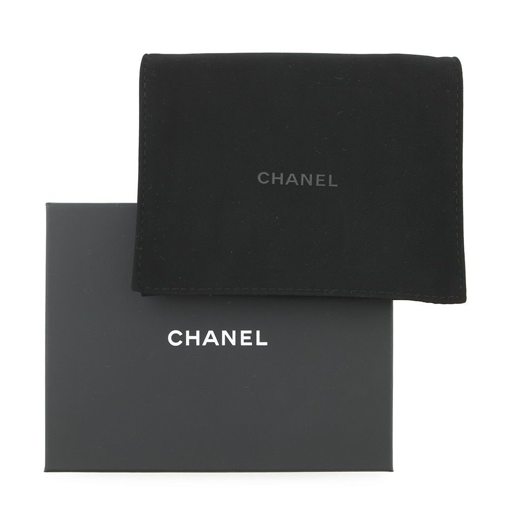 シャネル コインケース ココマーク フラグメント キャビアスキン AP4661 CHANEL 財布 黒