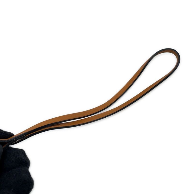 エルメス バッグチャーム オラン・ナノ ピンク/ナチュラルサブレ/ブラック エプソン/ヴァッシュハンター/ヴォーバトラー