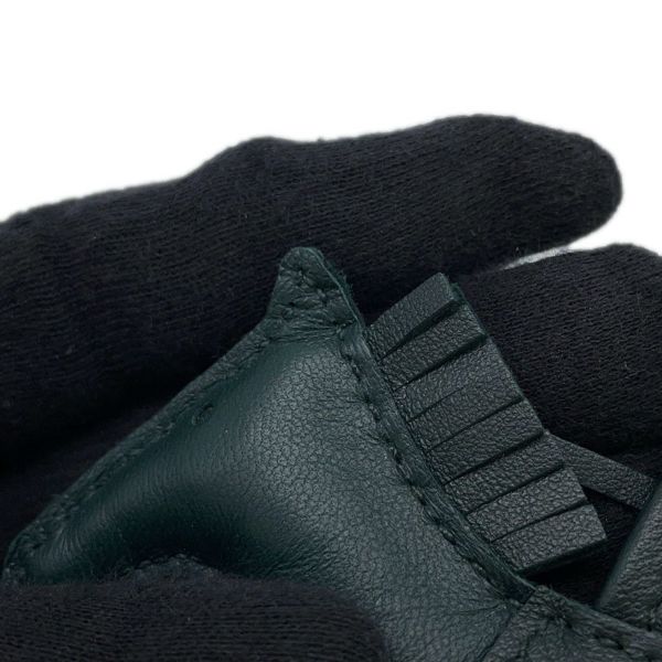 エルメス バッグチャーム ロデオ PM マラカイト ラムスキン C刻印 HERMES チャーム