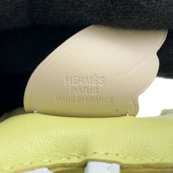 エルメス バッグチャーム ロデオPM ペガサス ジョーヌブルジョン/ブルーブリュム/ナタ ラムスキン Z刻印