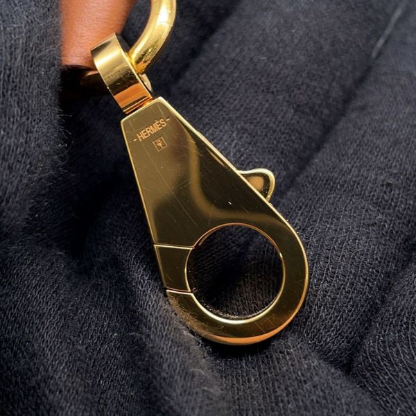 エルメス ストラップ バンドリエール サングル マキシカドリーユ カプシーヌ/パルム/ルージュデュセス/ゴールド/ゴールド金具 Z刻印