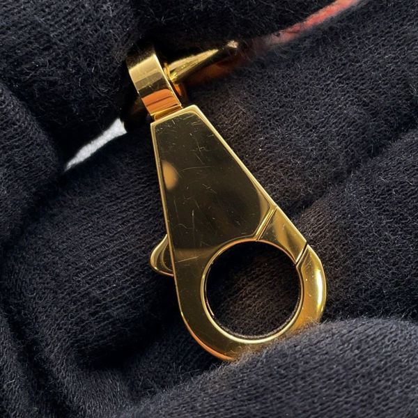 エルメス ストラップ バンドリエール サングル マキシカドリーユ カプシーヌ/パルム/ルージュデュセス/ゴールド/ゴールド金具 Z刻印