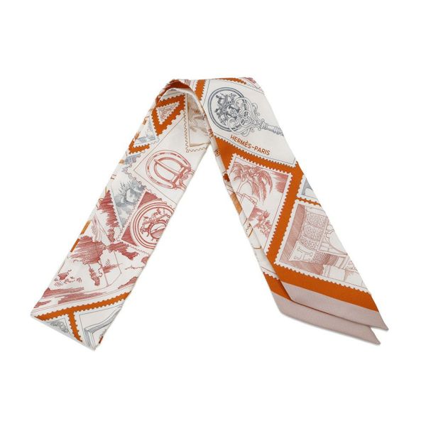 エルメス スカーフ ツイリー フォーブルの切手愛好家 HERMES シルクツイル 2025年秋冬