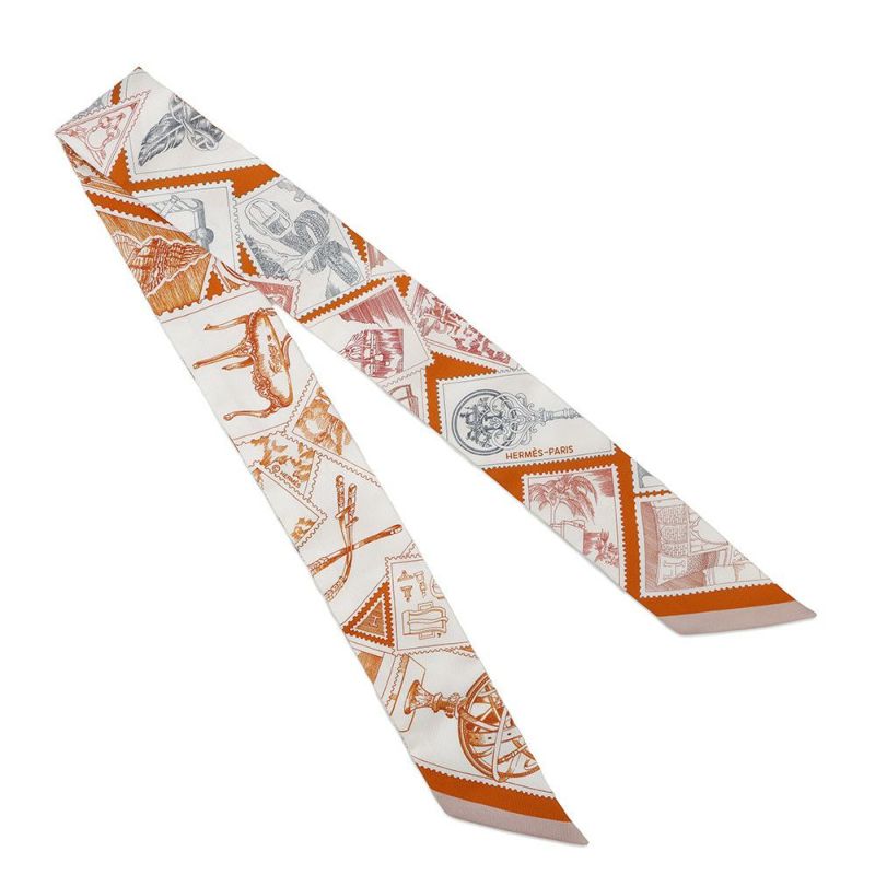 エルメス スカーフ ツイリー フォーブルの切手愛好家 HERMES シルクツイル 2025年秋冬