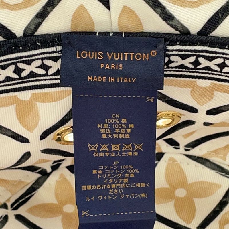 ルイヴィトン ハット モノグラム フラワータイル コットン リバーシブル M7167S LOUIS VUITTON バケットハット