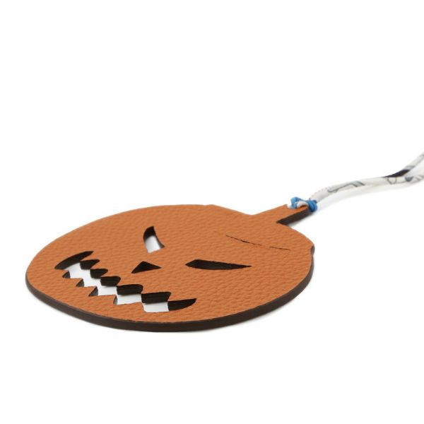 エルメス プティアッシュ ジャック オ ランタン パンプキン ショコラ/フー エプソン/トゴ HERMES チャーム