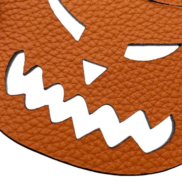 エルメス プティアッシュ ジャック オ ランタン パンプキン ショコラ/フー エプソン/トゴ HERMES チャーム