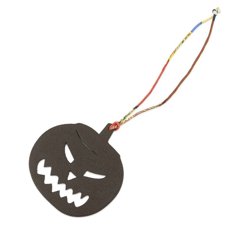 エルメス プティアッシュ ジャック オ ランタン パンプキン ショコラ/ルージュアッシュ エプソン/トゴ HERMES チャーム