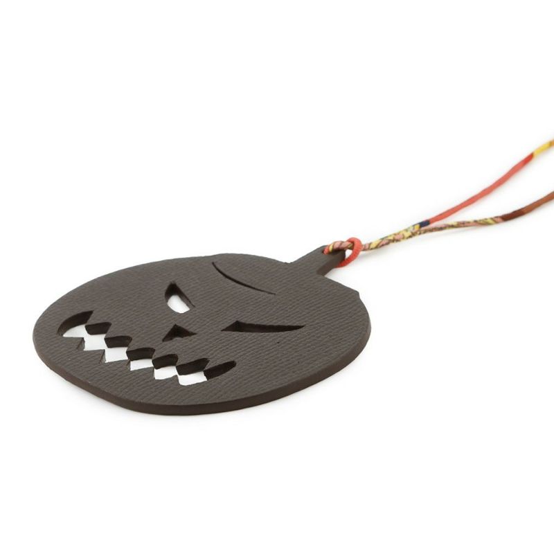 エルメス プティアッシュ ジャック オ ランタン パンプキン ショコラ/ルージュアッシュ エプソン/トゴ HERMES チャーム