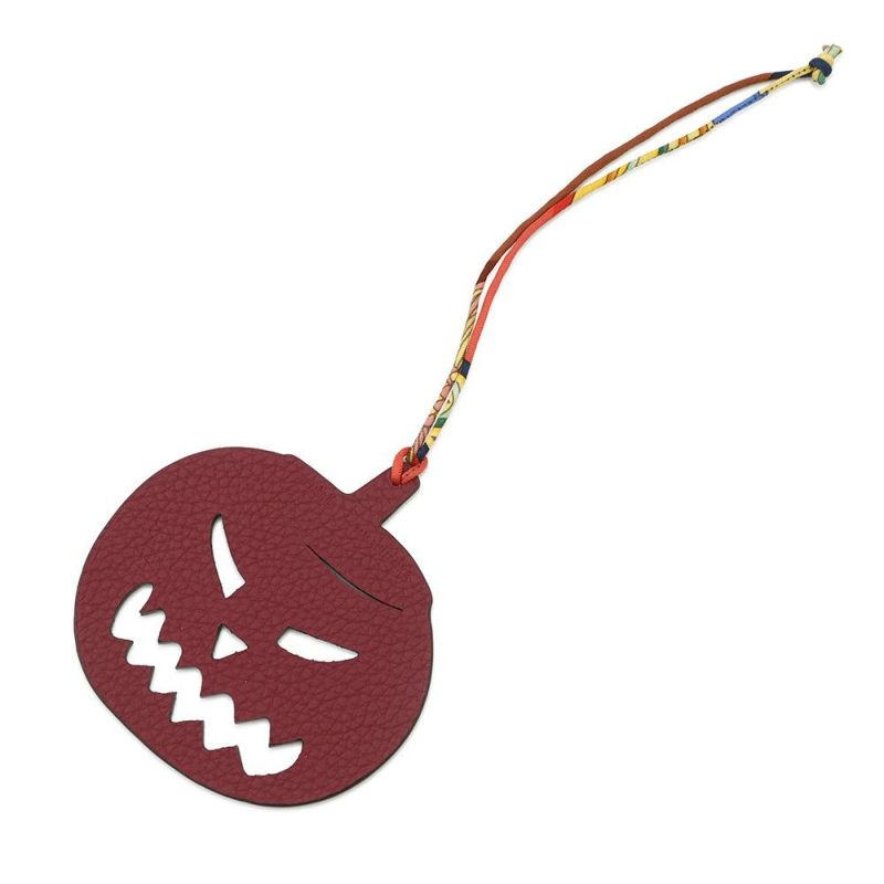 エルメス プティアッシュ ジャック オ ランタン パンプキン ショコラ/ルージュアッシュ エプソン/トゴ HERMES チャーム