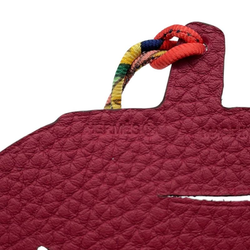 エルメス プティアッシュ ジャック オ ランタン パンプキン ショコラ/ルージュアッシュ エプソン/トゴ HERMES チャーム